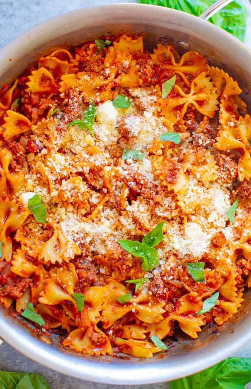 Healthier 20-Minute Skillet Lasagna