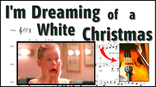 White Christmas - Home Alone - Violin Sheet Music YouTube Thumbnail