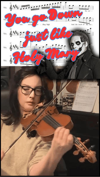 Ghost - Mary ona a Cross Premium Violin Practise Package