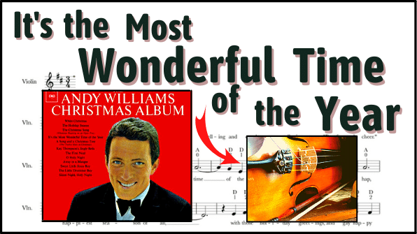 It's the Most Wonderful Time of the Year Violin youTube Thumbnail