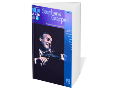 This is the cover page of the Stephane Grapelli violin play along music book advanced level violinists.