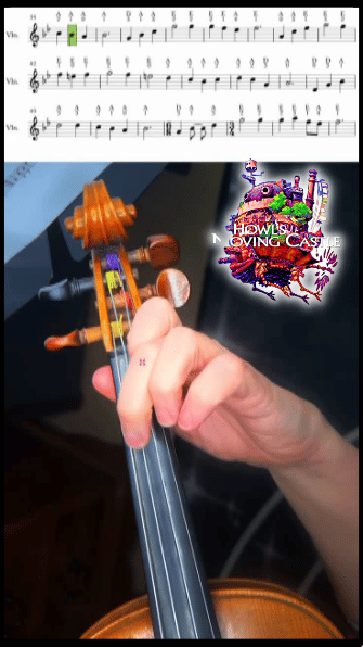 Howls Moving Castle - Violin Premium Practise Pack