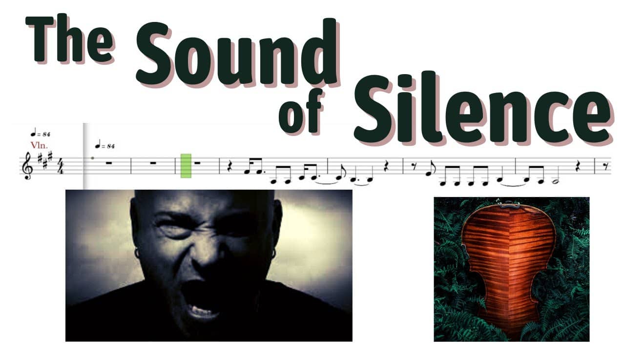 Sound of Silence Disturbed Cover Violin Sheet Music