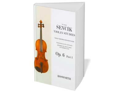 Front cover of the violin étude book S?evc?i?k – Op. 6, Book 1 Elementary Technique