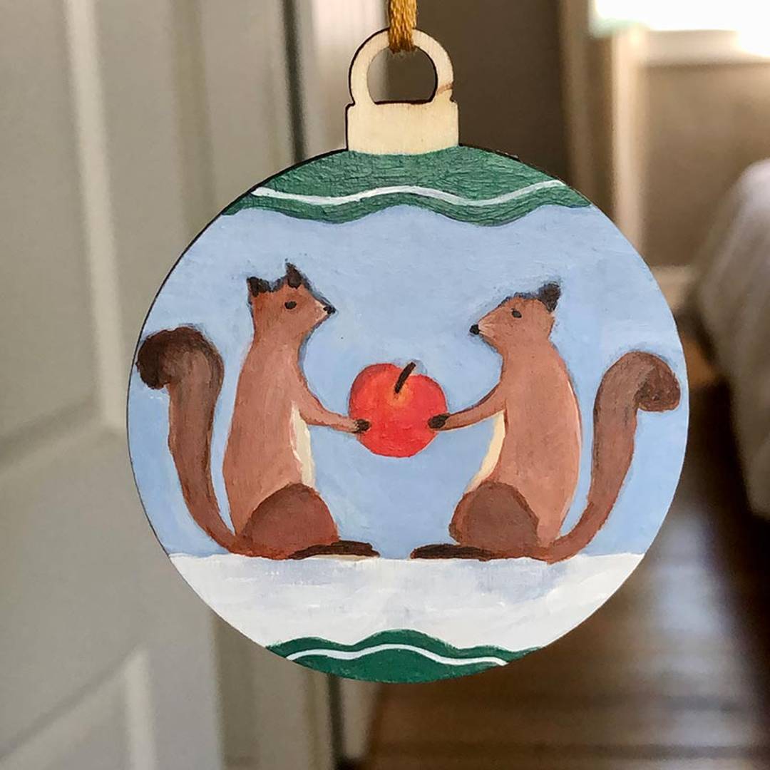 Squirrels ornament by Sophiequi