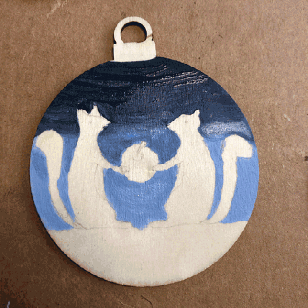 Ornament painting process