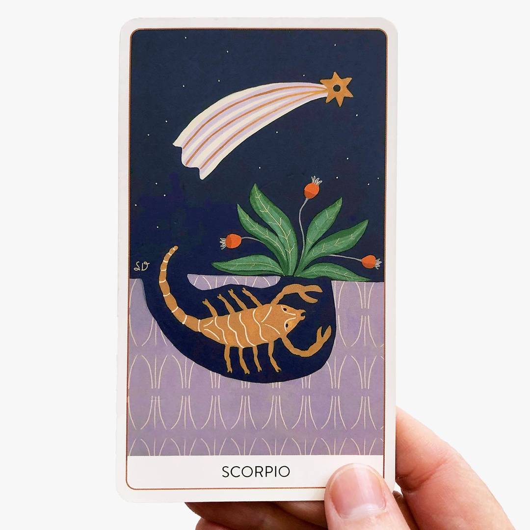 Scorpio oracle card from the Ingenious Zodiac