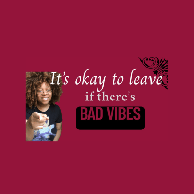 magenta background and positive message