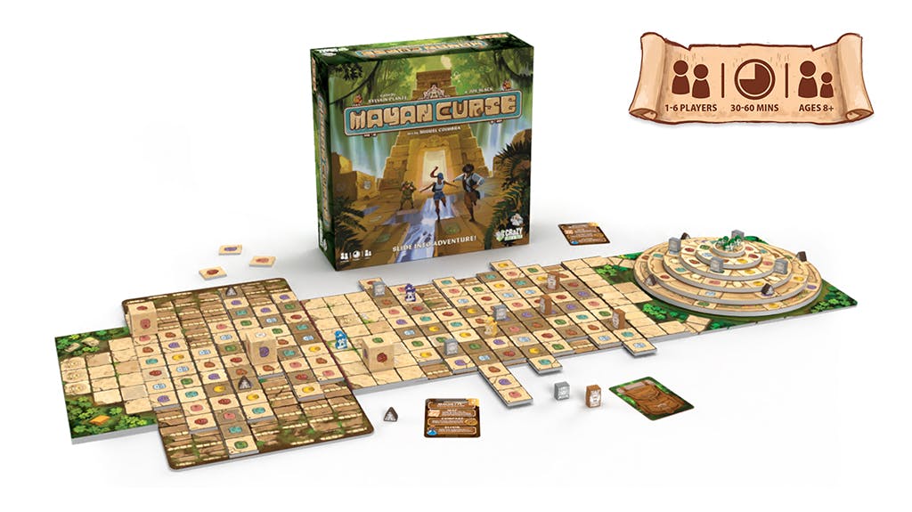 Mayan Curse image showing the board game 