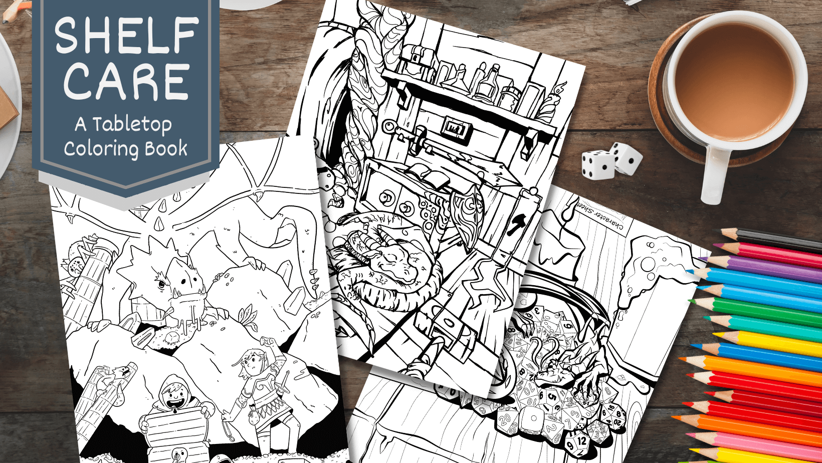 Shelf Care - A tabletop coloring book