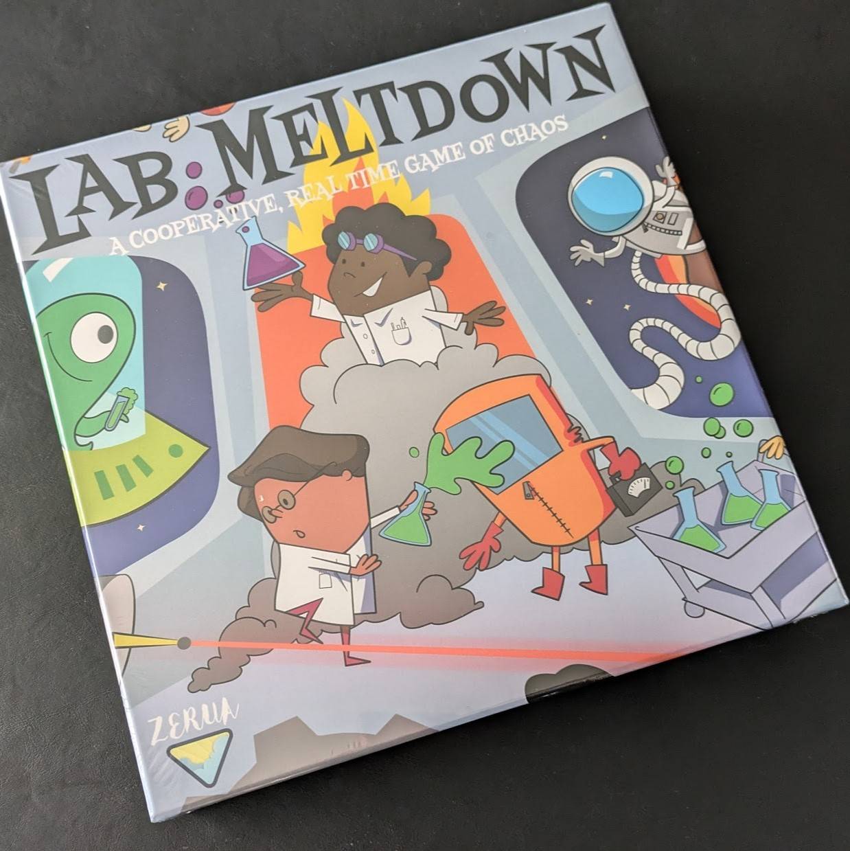 Lab meltdown. a cooperative real time game of chaos