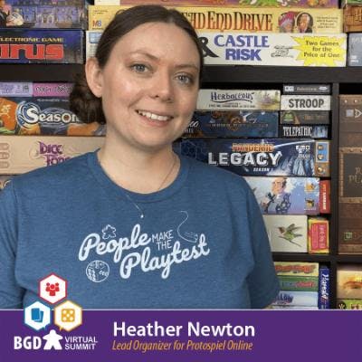 Heather Newton, lead organizer for protospiel online