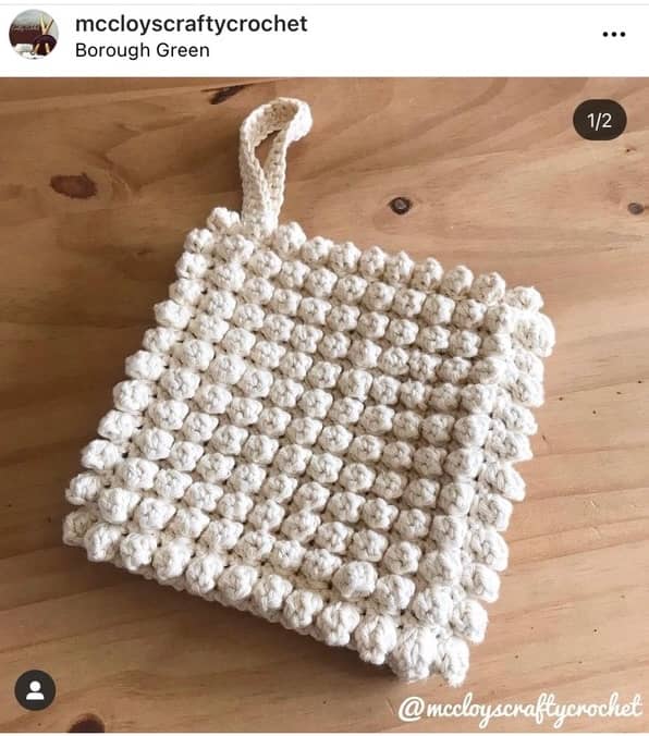 crochet wash mitt