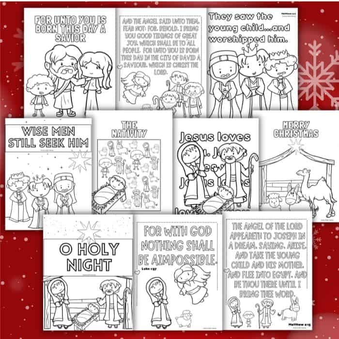 free printable christmas baby jesus coloring pages
