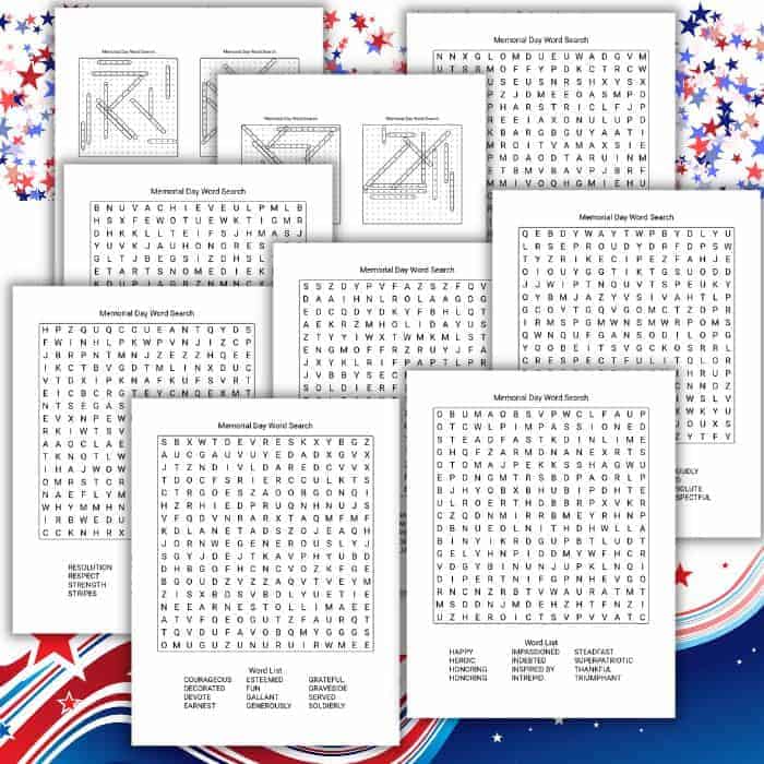 Memorial Day Trivia – Free Printable