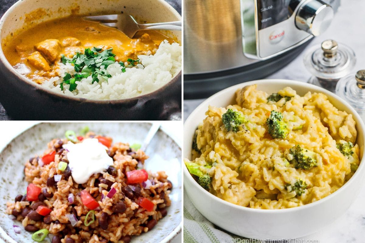 collage of instant pot meals