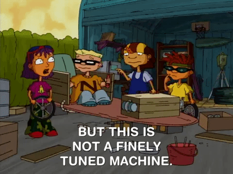 rugrats gif about something that is NOT a finely tuned machine