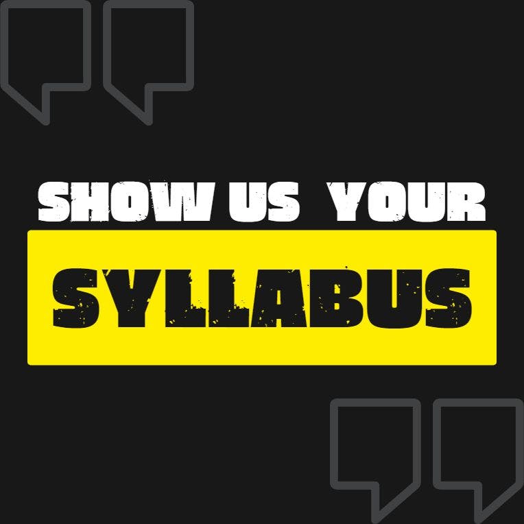 Show Us Your Syllabus