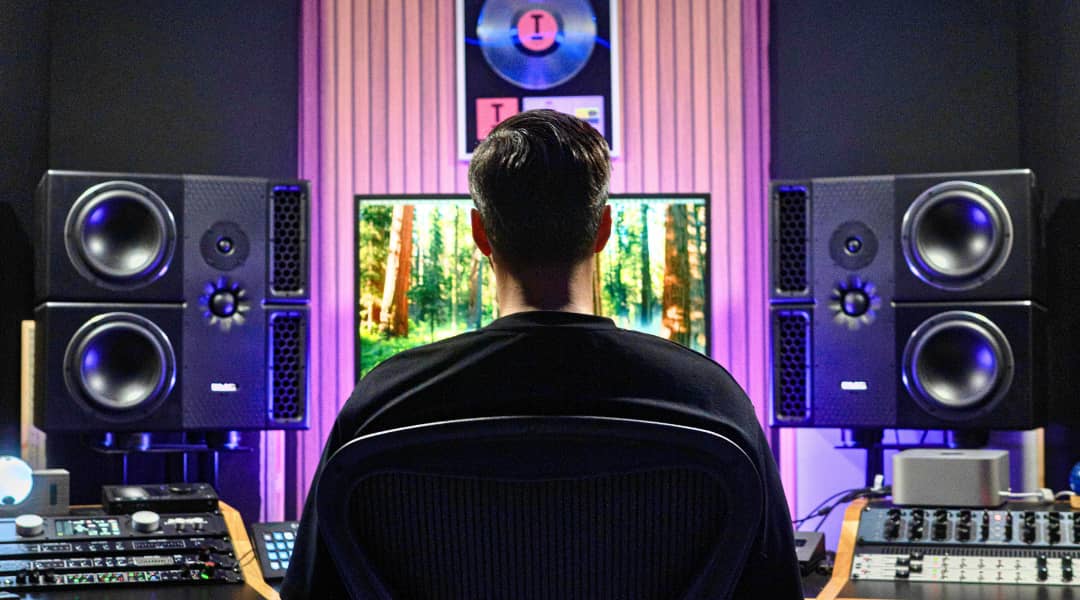 Jon Kong in the studio