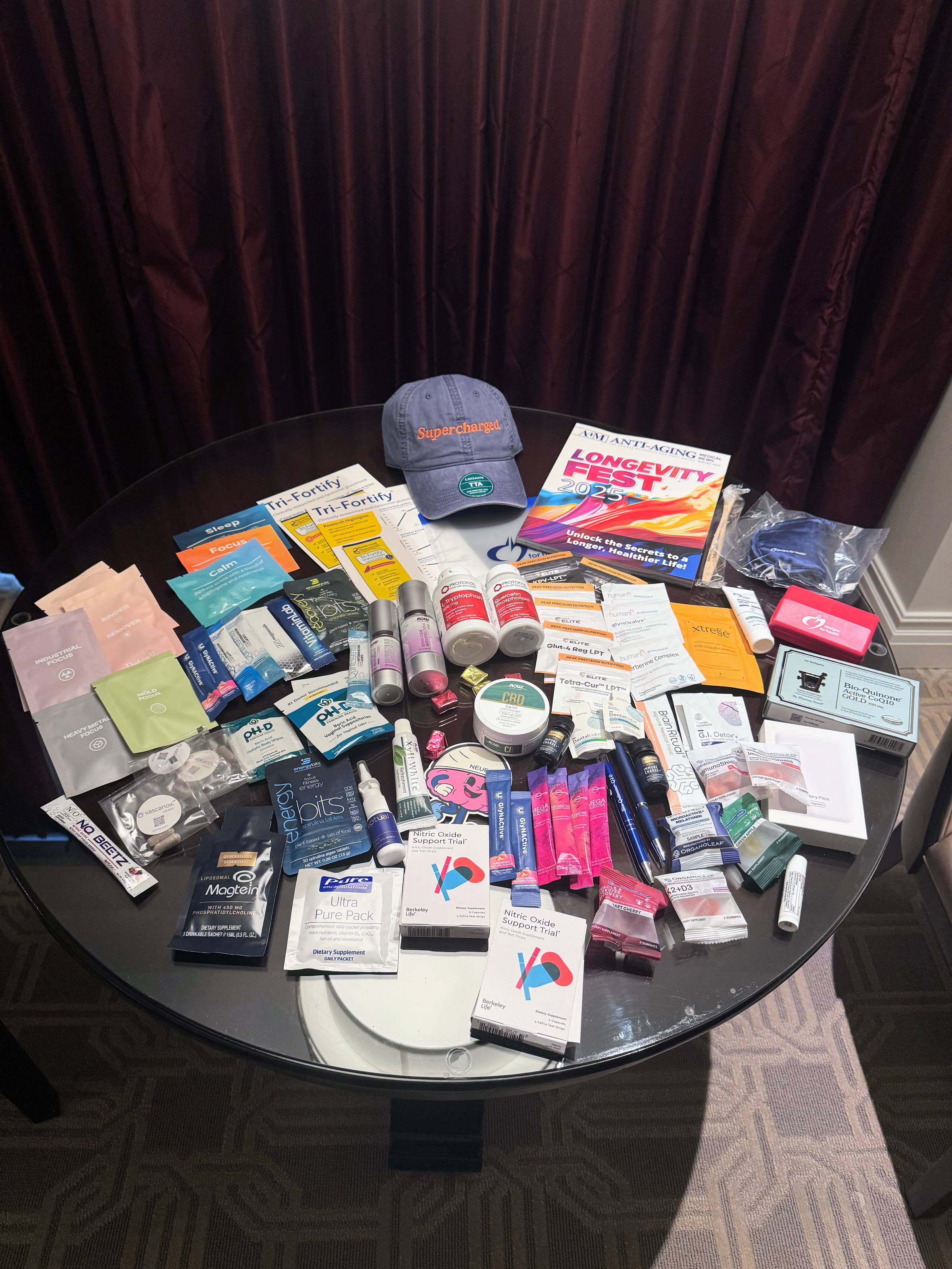 Longevity conference swag