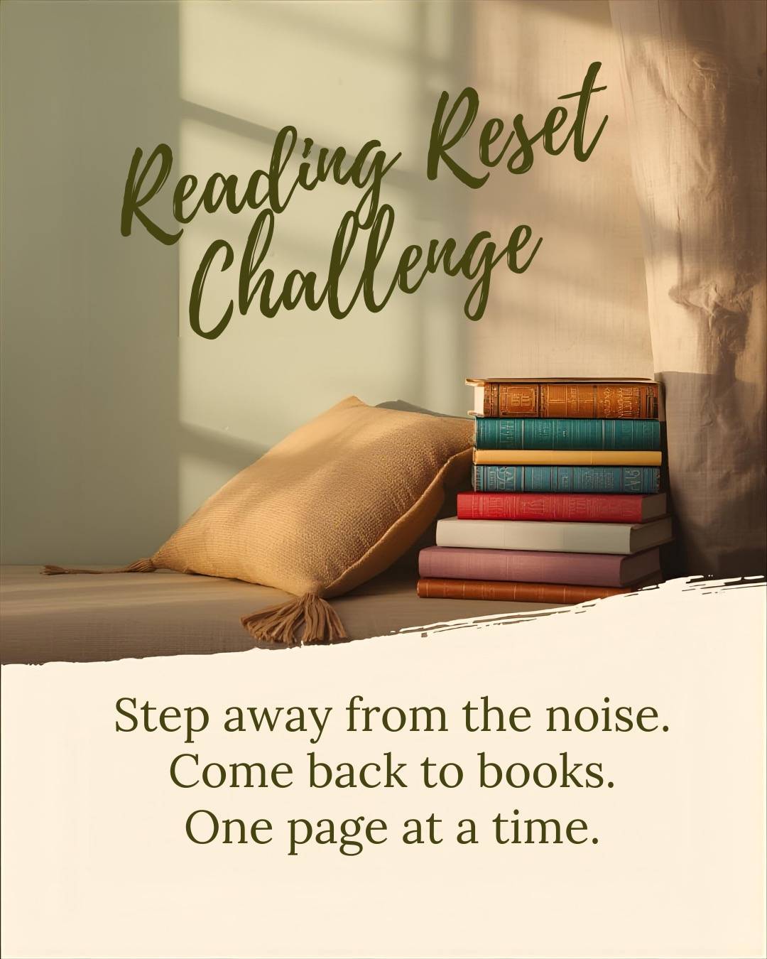 Feeling stuck in a reading slump?

We created a FREE 7-Day Reading Reset to help you:
✔ read consistently
✔ enjoy reading again
✔ build a rhythm that lasts

Comment RESET and I’ll DM it to you 📩