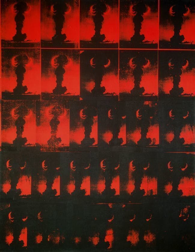 Warhol red explosion