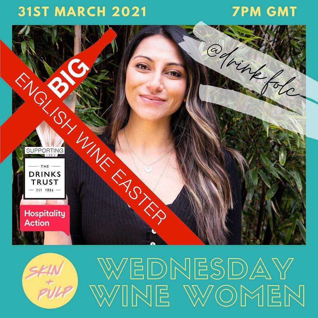 It’s today! The #WednesdayWineWomen #BEWE special at 7pm! And I’m going to be trying Live Rooms - let’s hope it works 😆⁣
⁣
My wonderful guest is Elisha Rai, co-founder of @drink.folc. folc is a locally produced craft wine made from high quality grapes grown in Kent. By working locally, folc cut out carbon-intensive international supply chains, plus their lightweight bottle is made using up to 30% less energy than traditional wine bottles. ⁣
⁣
To give you a bit of background about Elisha, she co-founded folc in 2020 with her partner Tom, with the ambition to create a high quality English rosé with a modern mindset. She knew that their customers wanted transparency, sustainability and inclusiveness at the heart of the wine they are buying and that's exactly how folc produces their English wine. They’re transparent in their wine production process and try to give their customers as much information as possible (in an accessible way) so that they feel confident in their wine choice. Their winery is accredited with the @WineGB sustainability scheme and they only use plant-based corks and recycled paper on their bottles. folc is on a mission to demystify wine and create a wine brand that brings people in rather than pushing them out. ⁣
⁣
Meet Elisha tonight at 7pm with my panel guests @pursuit_of_grapeness and @a_little_sip_of_me_time as we taste folc together and chat everything English wine! #bigenglishwineeaster
