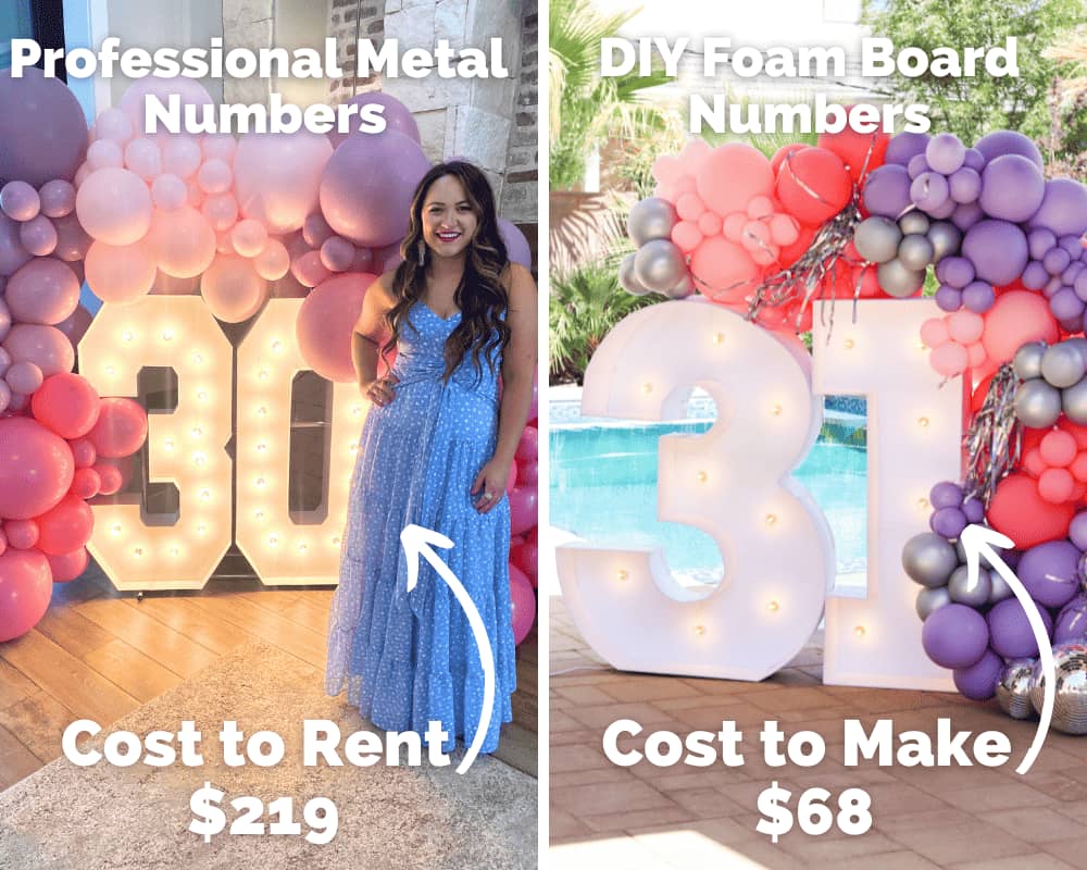 Photo of Giant Marquee Numbers