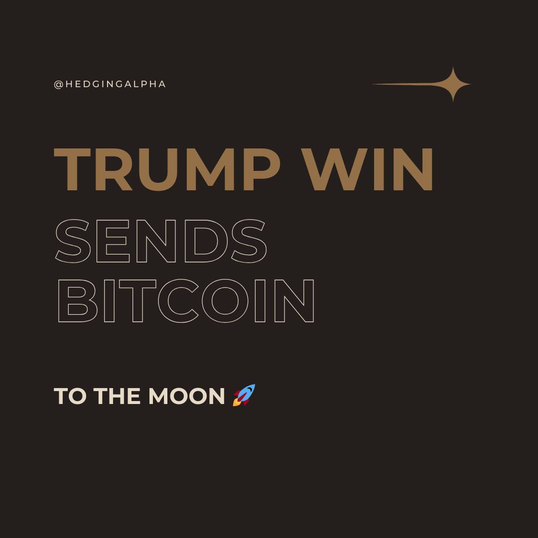 Trump win sends Bitcoin to the moon