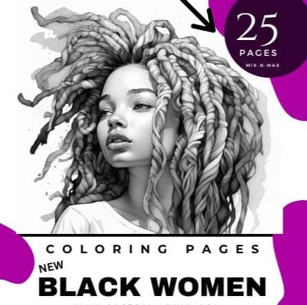 ✨Unleash Creativity with The New Black Women Coloring Pages🌟