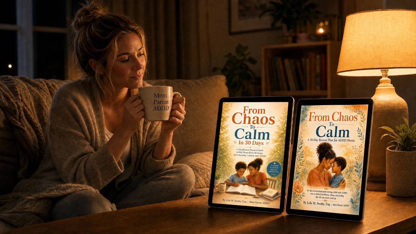 From Chaos to Calm Guide and Workbook complete support system for ADHD moms