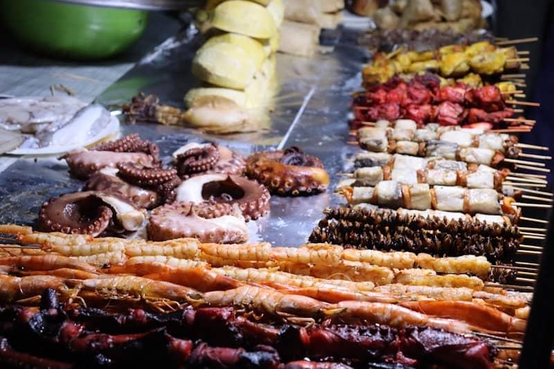 BBQ food for ketchup, mustard, and pickles