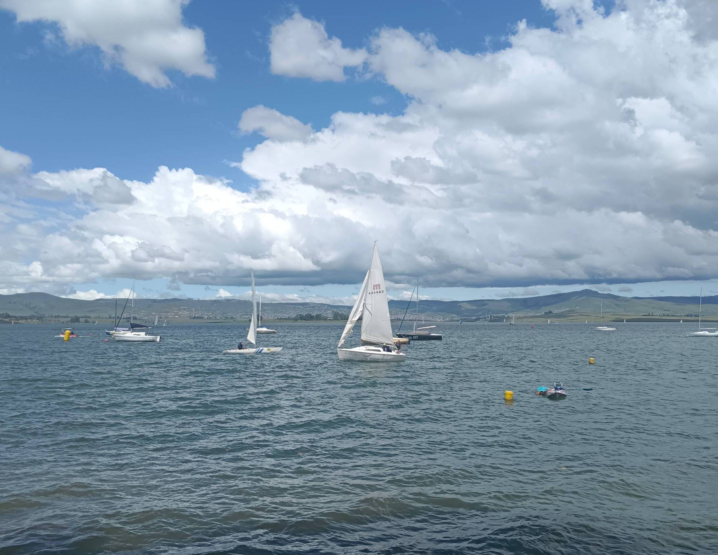 yachts on Midmar dam representing focus and attention on your work 