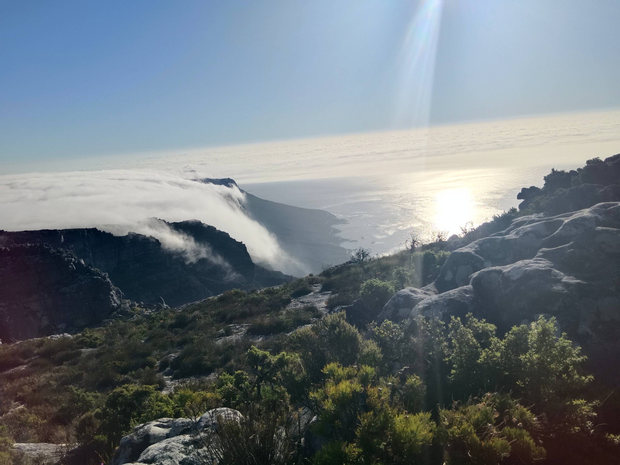 Clouds moving over the mountains symbolizing the passage of time