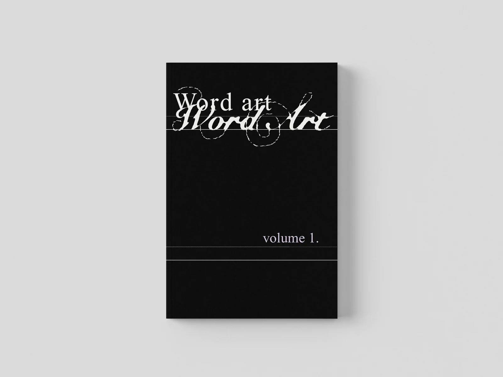 The cover of 'Word Art' on a gray background.
