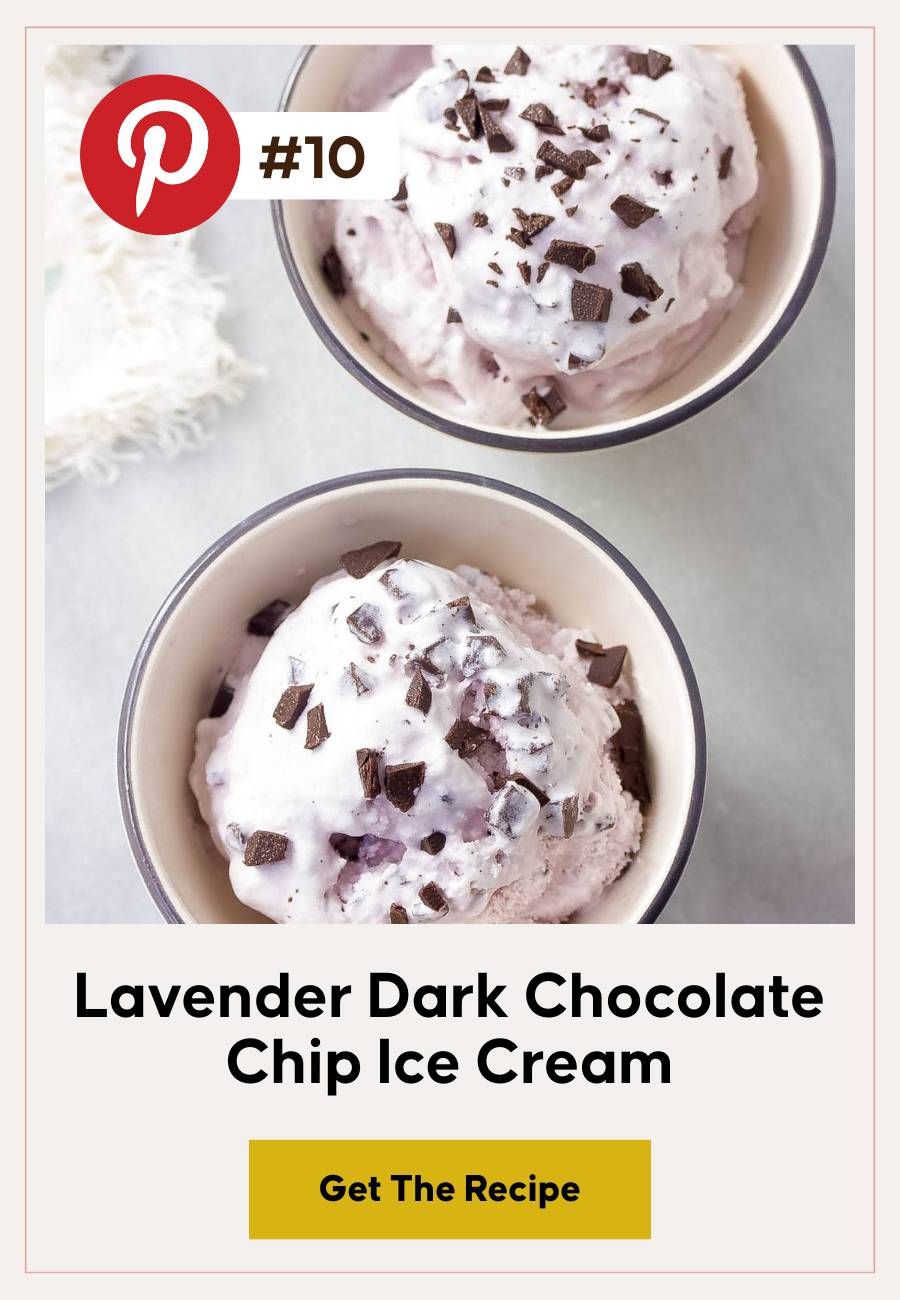 Lavender Dark Chocolate Chip Ice Cream