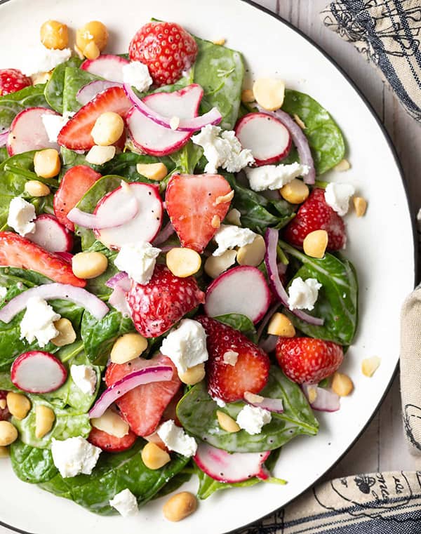 Chunky Strawberry Salad with Poppyseed Dressing