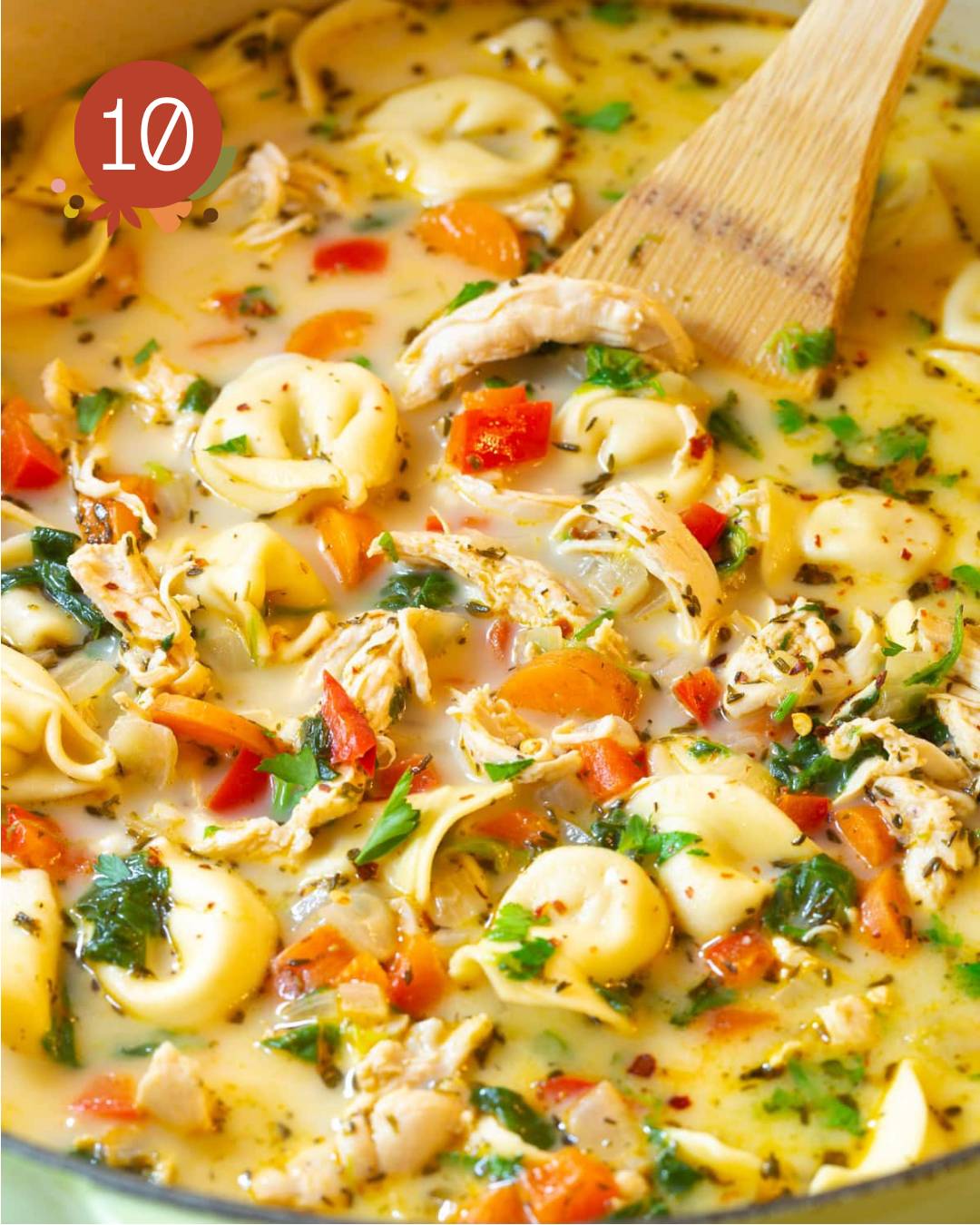 Chicken Tortellini Soup