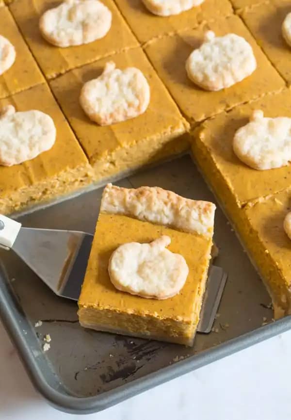 Easy Pumpkin Slab Pie