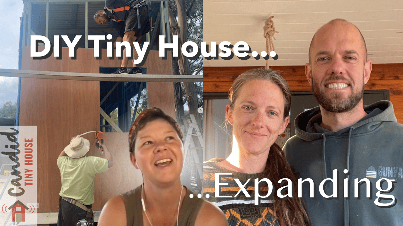 DIY Tiny House Interview! Aaron & Amanda on using reclaimed materials and changing their tiny house as they built it!