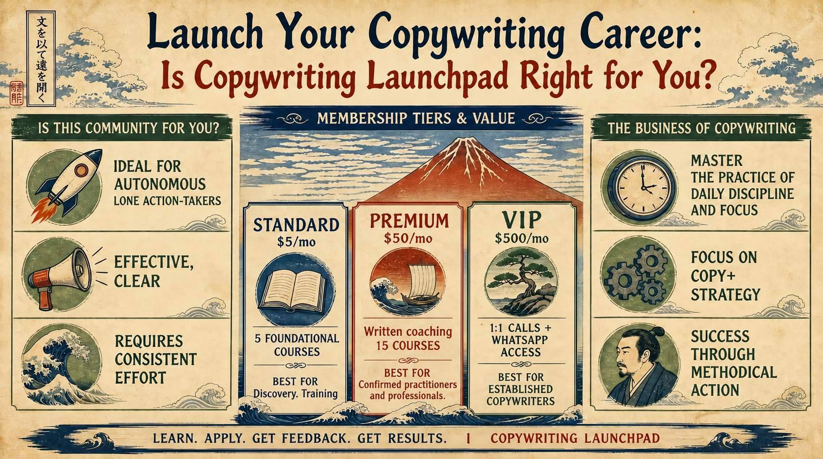Copywriting launchpad prices 