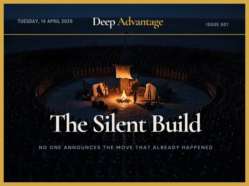 the silent build: Deep Advantage Issue 001