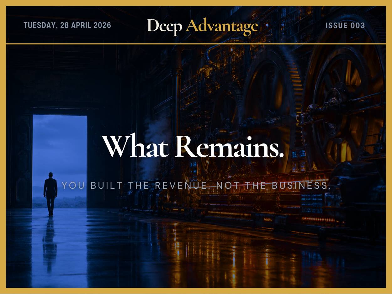 What Remains - Deep Advantage Newsletter (Issue 003)