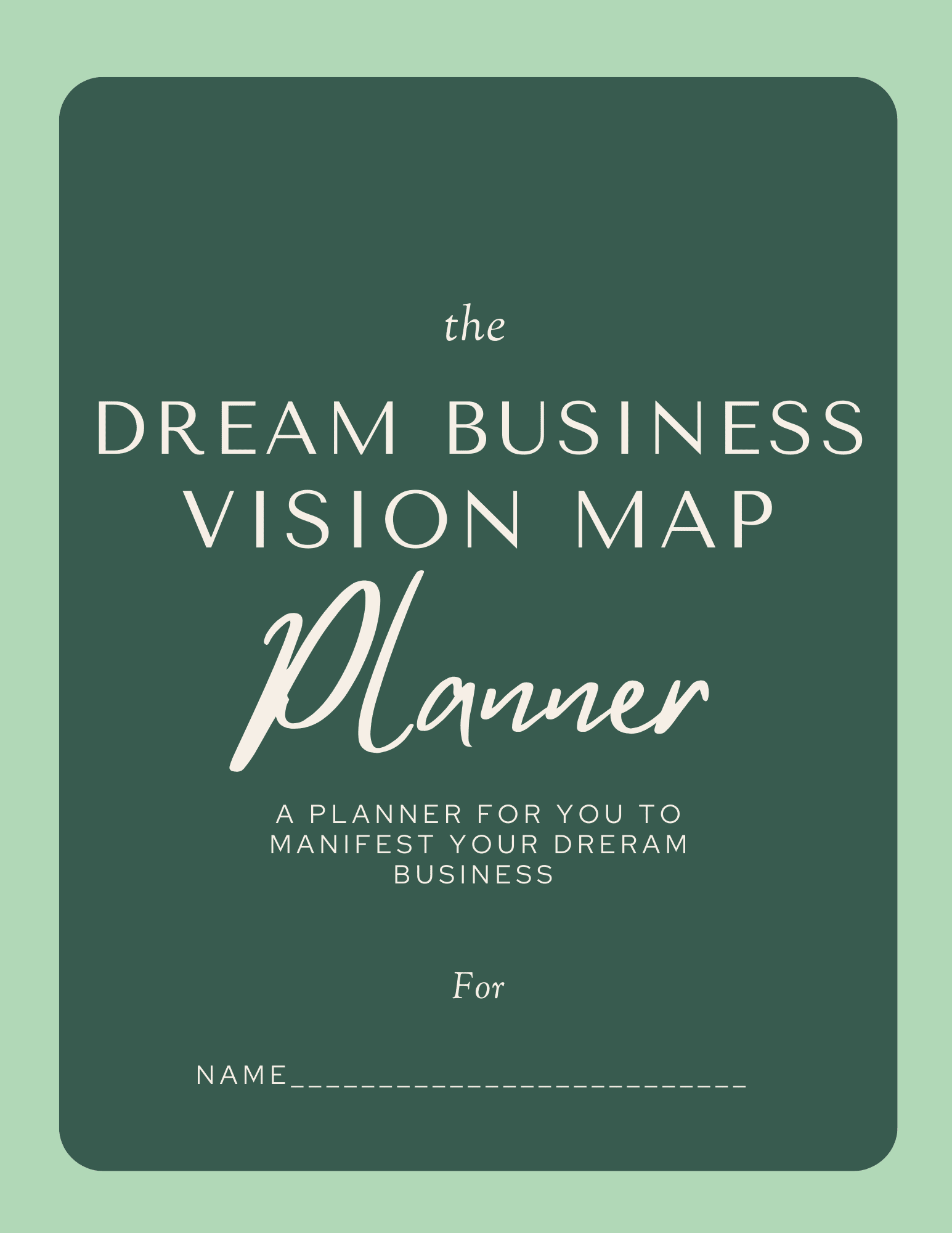 DREAM LIFE Business Planner