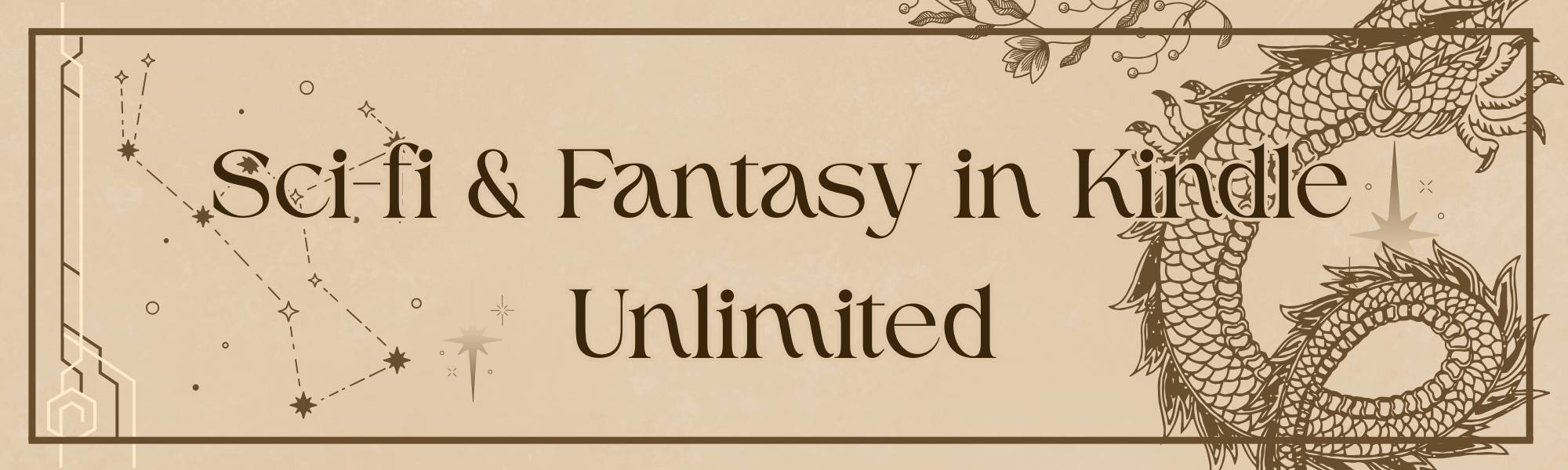 Banner for Sci-fi and Fantasy books in Kindle Unlimited.