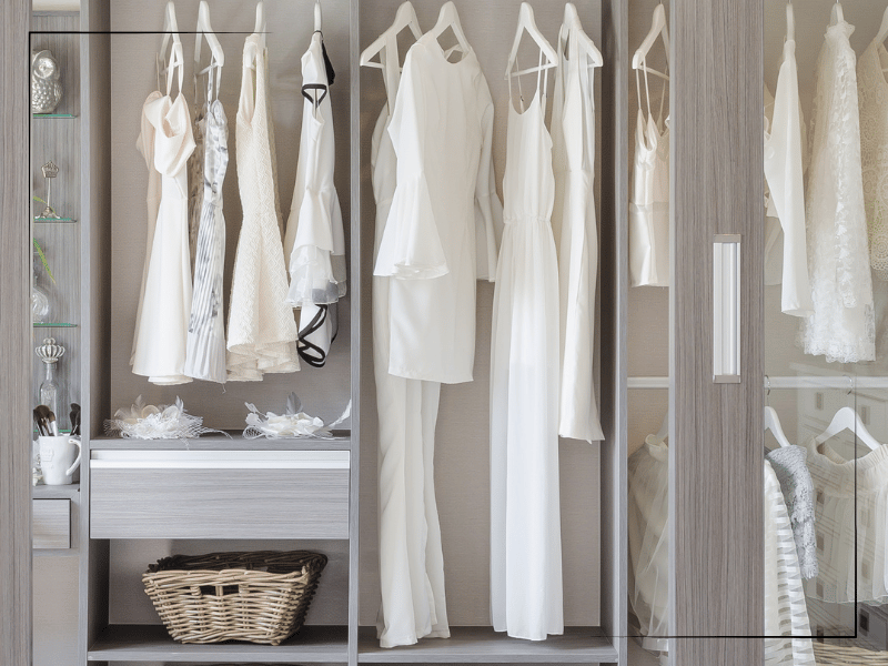Simple organized closet