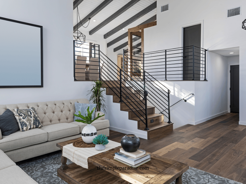 clean organized living room