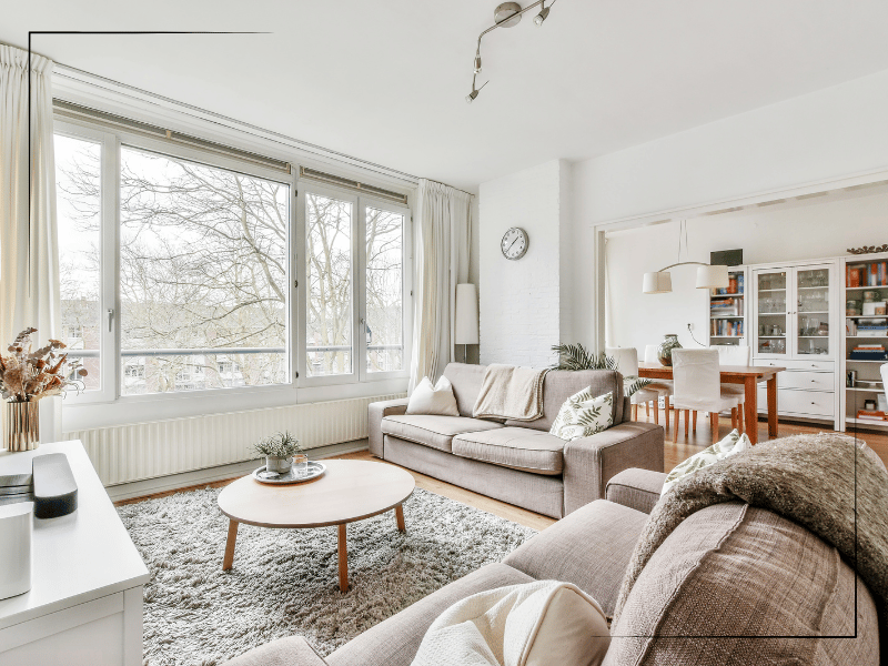 Organized living room