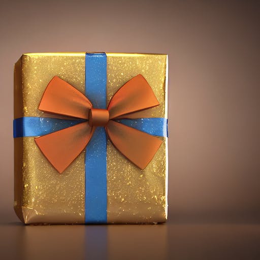 A gift wrapped beautifully