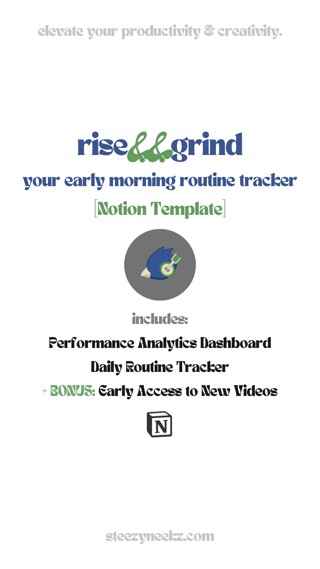 rise && grind: your early morning routine tracker